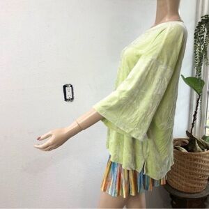 We the free Vibrant Lime Green Top